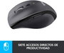 Logitech Marathon M705 Ratón Inalámbrico Carbón vegetal
